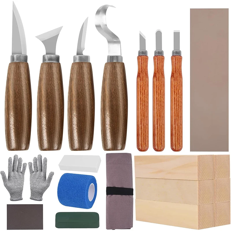Woodworking Kits For Adults - Zestaw do rzeźbienia w drewnie, narzędzia