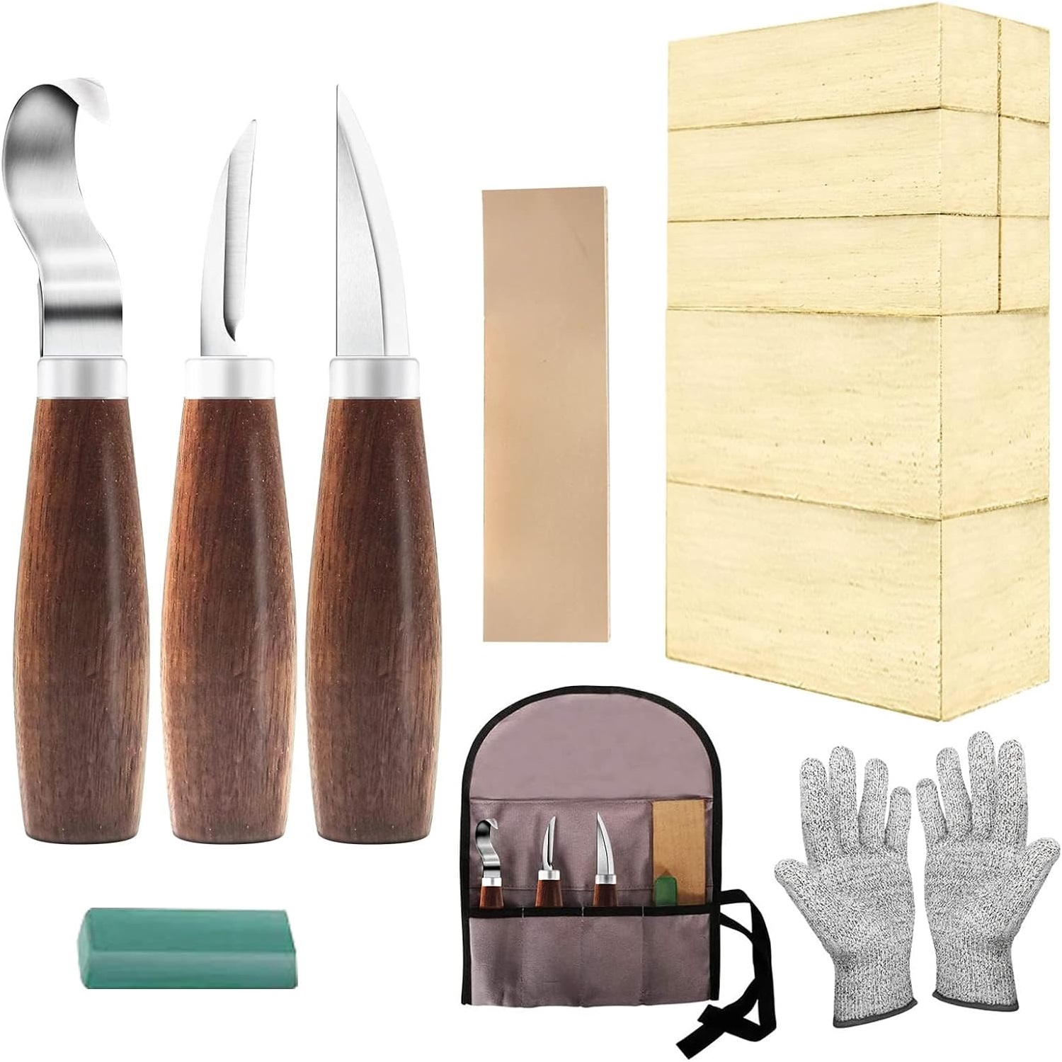 Woodworking Kits For Adults - Zestaw dla początkujących do rzeźbienia w