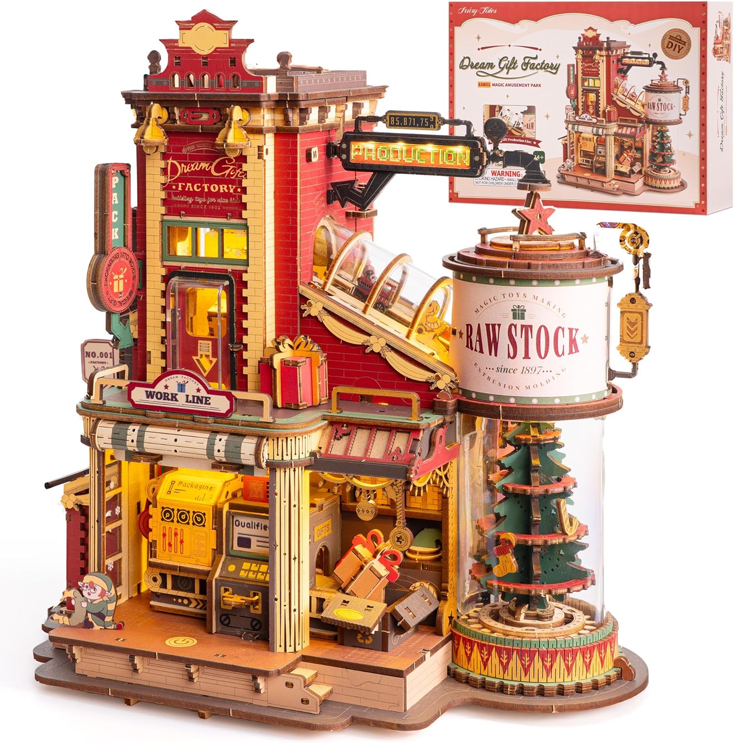 Woodworking Kits For Kids - ROKR Dream Gift Factory Drewniane Puzzle