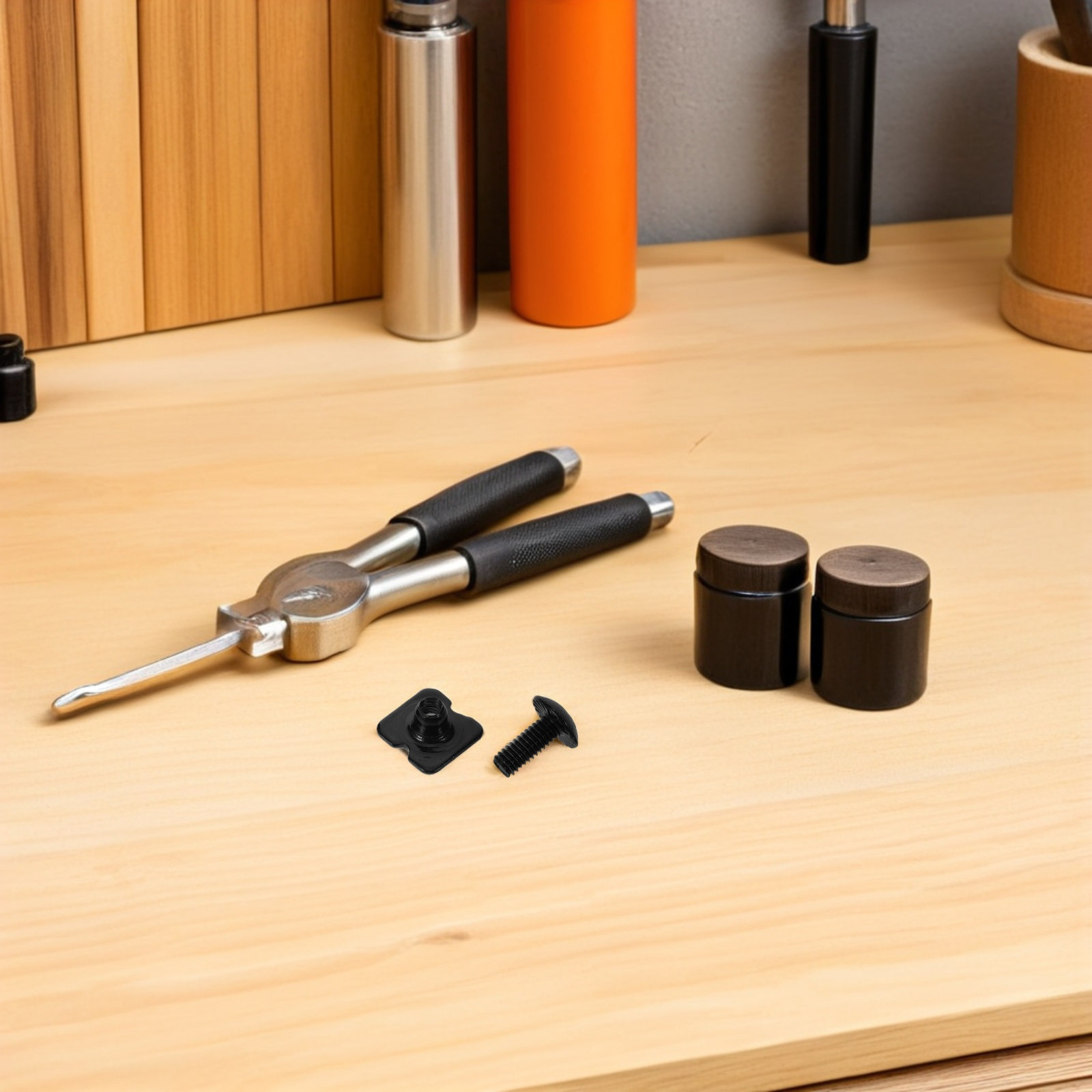 1 zestaw czarnych śrub z metal – Woodworking Kits For Adults recenzja i cena