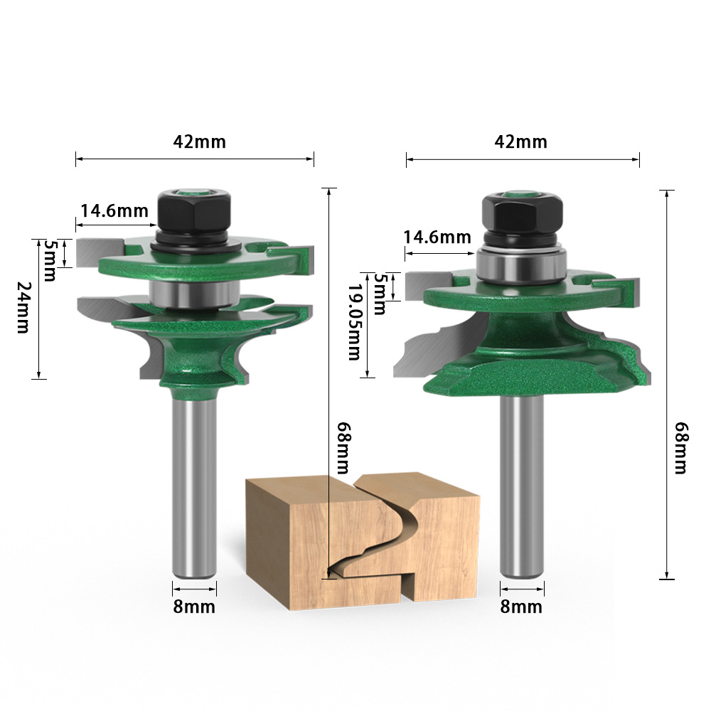 Zestaw 2 frezów do łączenia ra – Woodworking Joint recenzja i cena